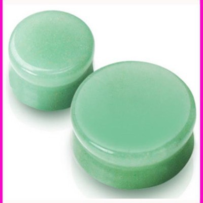 Dongpo Jade Genuine Jade Earrings Stud Ear Expander Bone Stick Ear Plug 16mm Geometric Shape Light Luxury Fashion Hoop Earrings for Women - Image 2