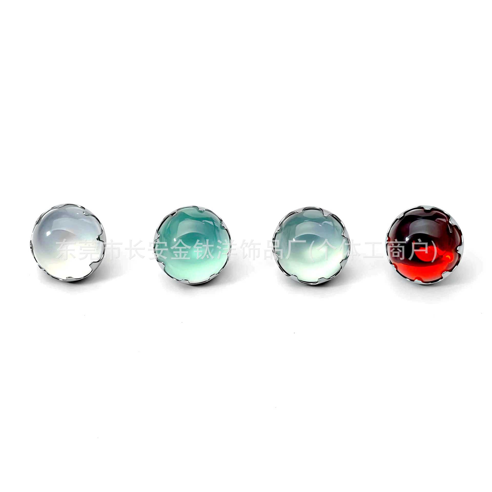 F136 Titanium Serpentine Cat Eye Stone Labret Stud - Lip, Ear, Navel Piercing Jewelry in Dazzling Green - Image 4