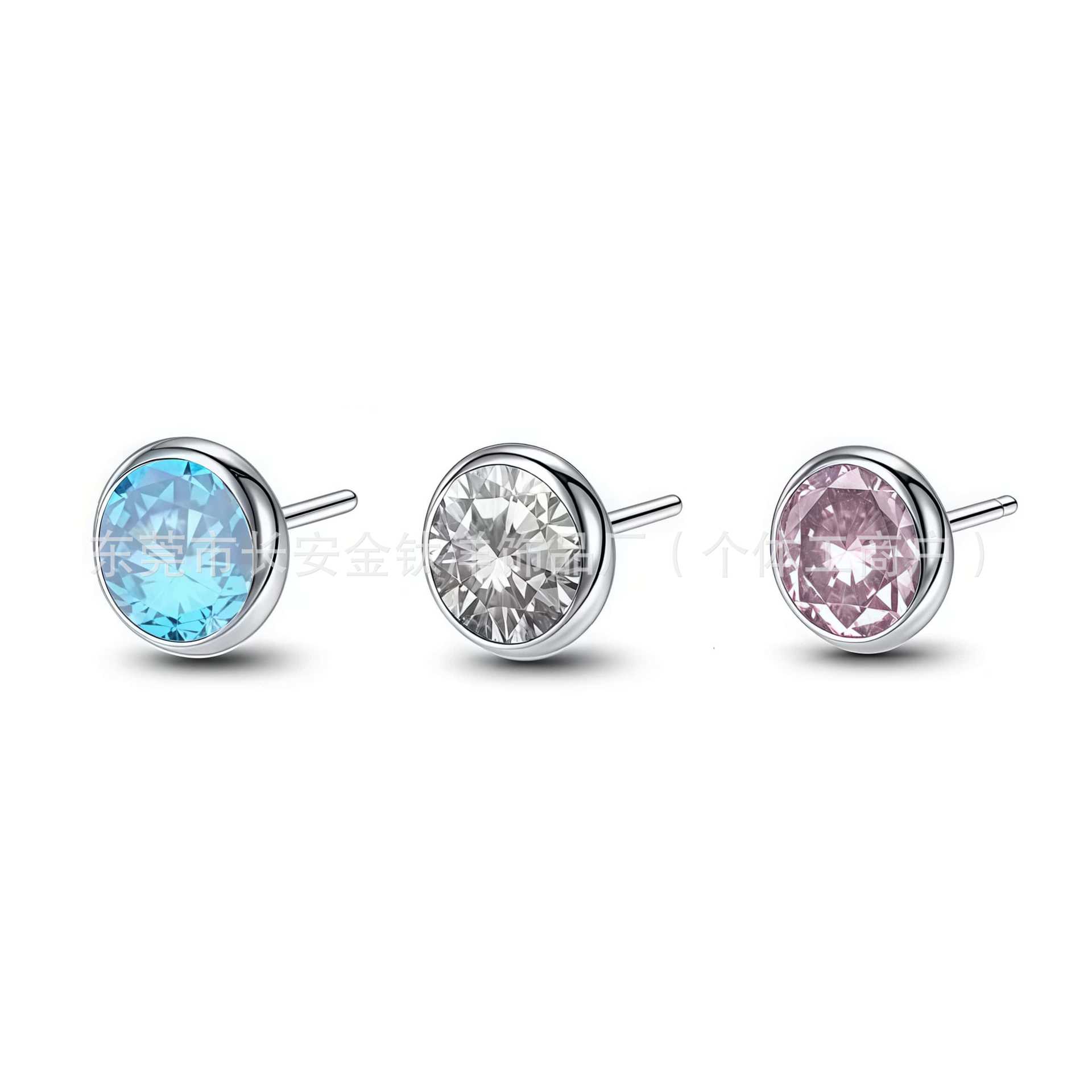 F136 Titanium Insert-Type Czech Diamond Lip Stud Ear Stud Bone Stud G23 Titanium Alloy Body Piercing Jewelry - Image 2