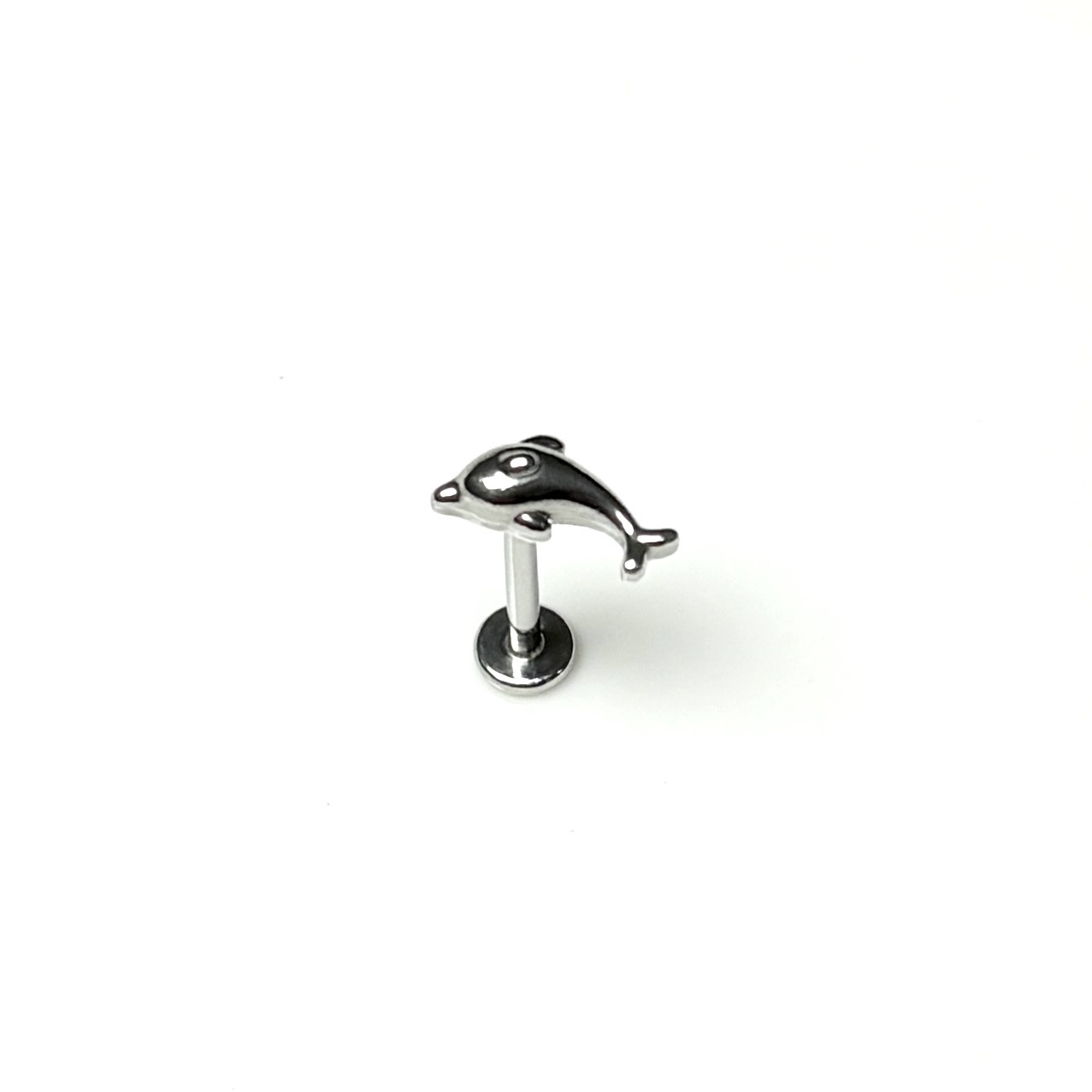 Dolphin Lip Labret Stud 16G 1.2mm 316L Surgical Steel Internally Threaded Straight Barbell Lip Ring for Women Girls Hot Piercing Jewelry Wholesale - Image 5