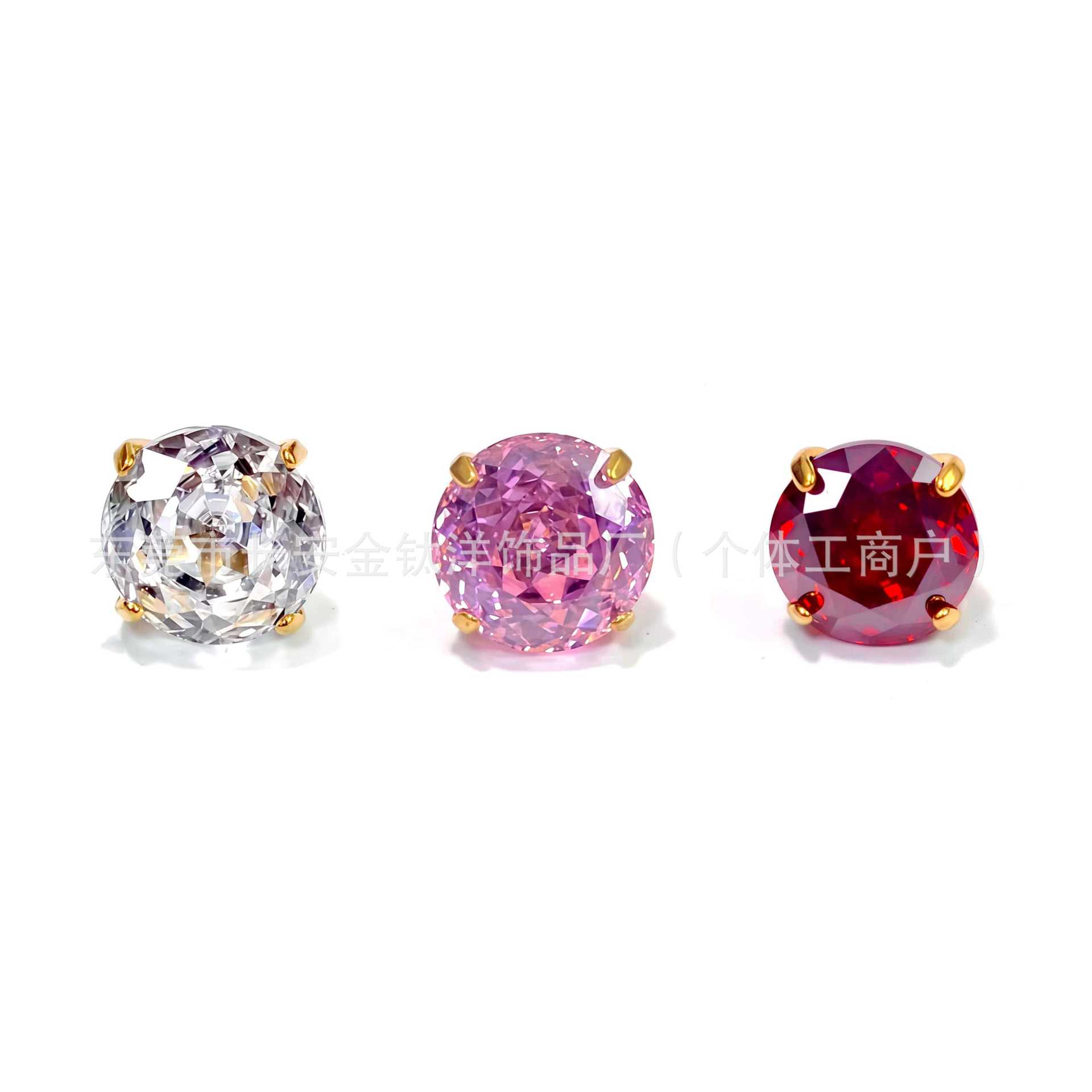 F136 Titanium 18K Gold Plated Rose Cut Lip Labret Stud Earring Cartilage Ear Bone Piercing Jewelry - Image 4