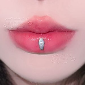 Satan's Child Time Traveler F136 Titanium Alloy Lip Ring Labret Stud Cartilage Piercing