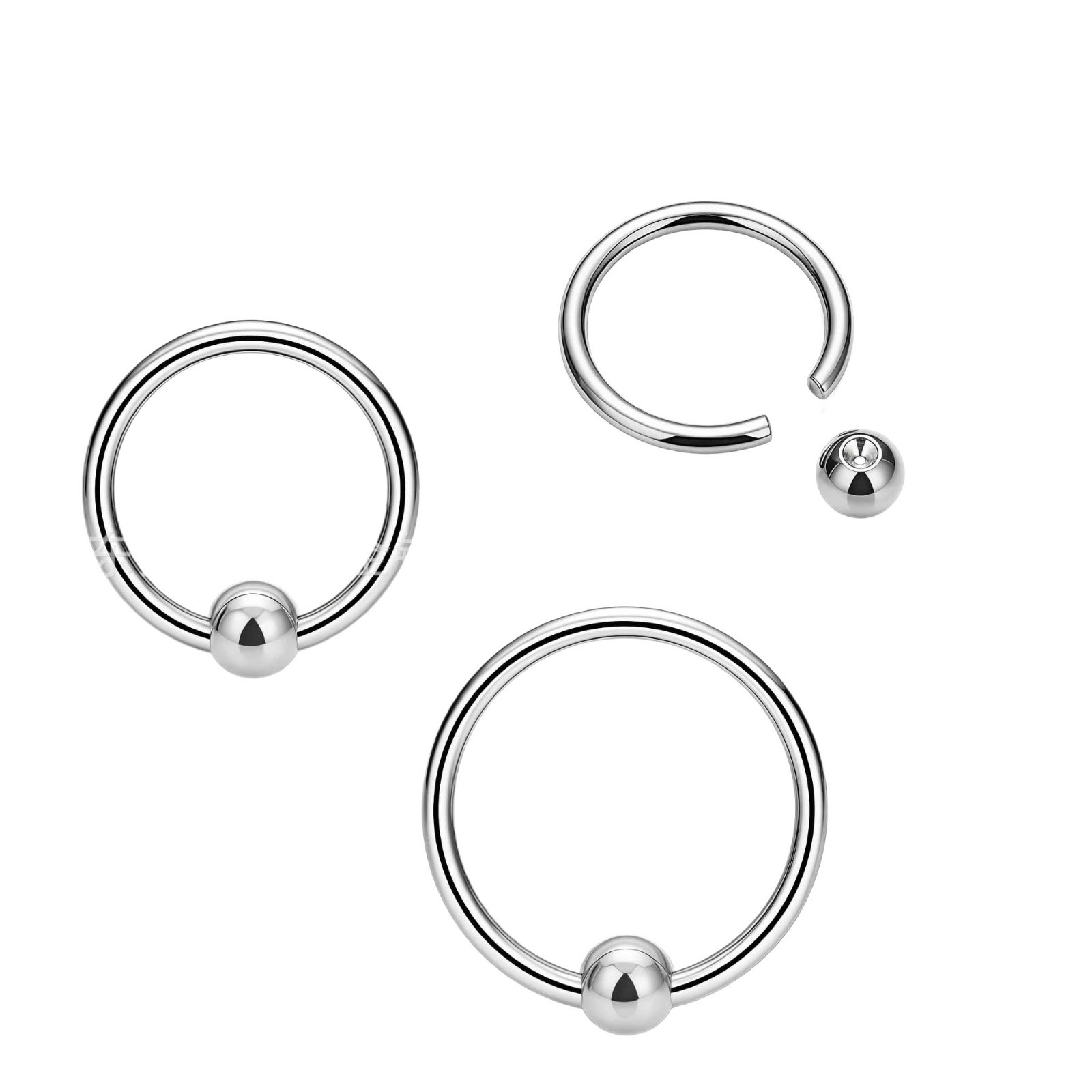 F136 Titanium Ball Ring BCR Multi-Purpose Nose Ring Lip Ring Universal Ring G23 Titanium Alloy Piercing Jewelry Ear Bone Ring - Image 5