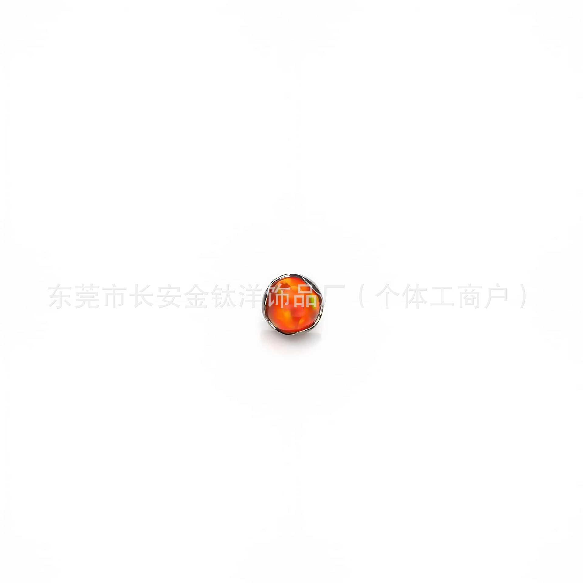 F136 Titanium Wave Edge Labret Stud for Ear, Belly, Lip, Tongue, Umbilical Piercing - G23 Piercing Jewelry - Image 4
