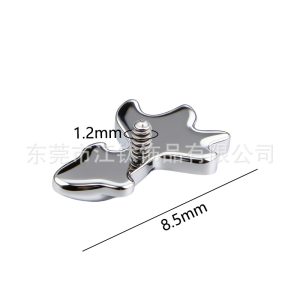 G23 Titanium Koi Fish Cartilage Stud Labret Earring - F136 Titanium Alloy Body Piercing Jewelry for Helix Tragus Conch