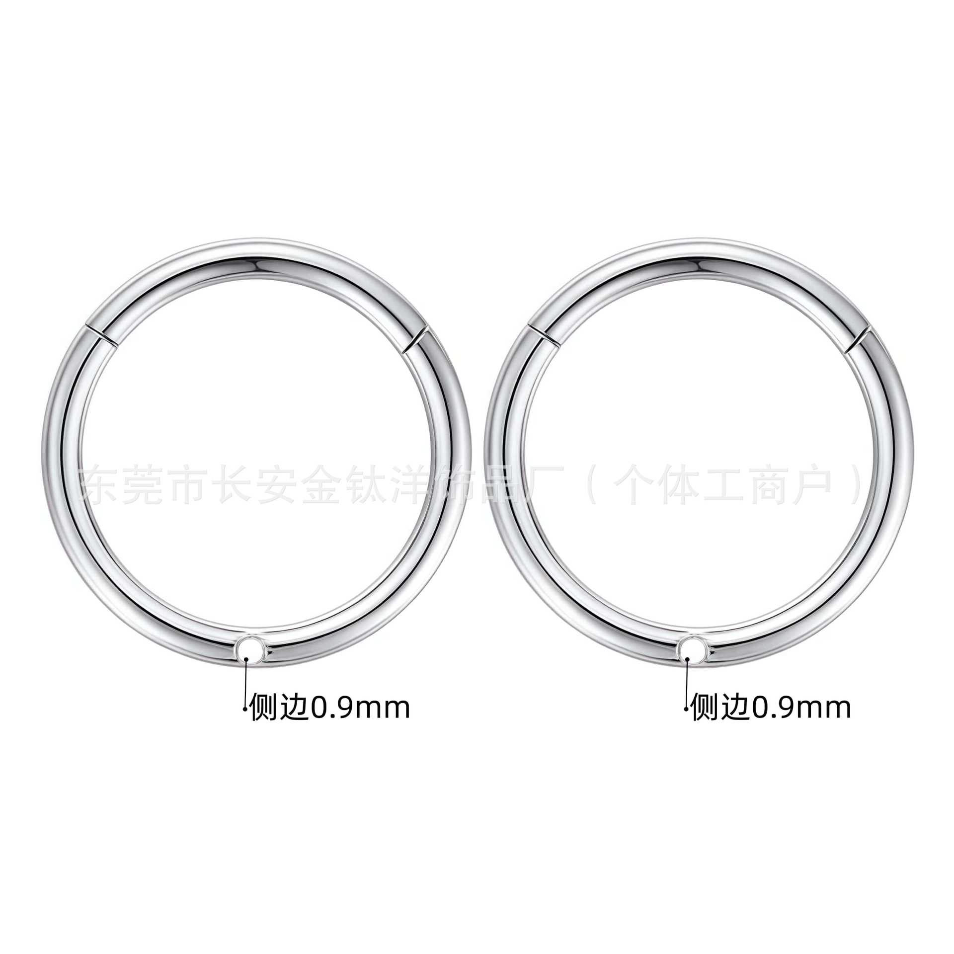 G23 Titanium Side Top Closed Ring Earrings Seamless Ring Lip Ring Nose Ring Earrings Piercing Jewelry - Image 5