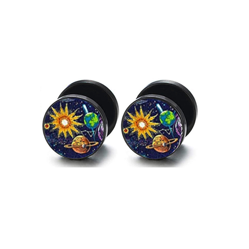 Retro Ethnic Star Stainless Steel Ear Clip - Fashion Earring for Men Women - Image 2