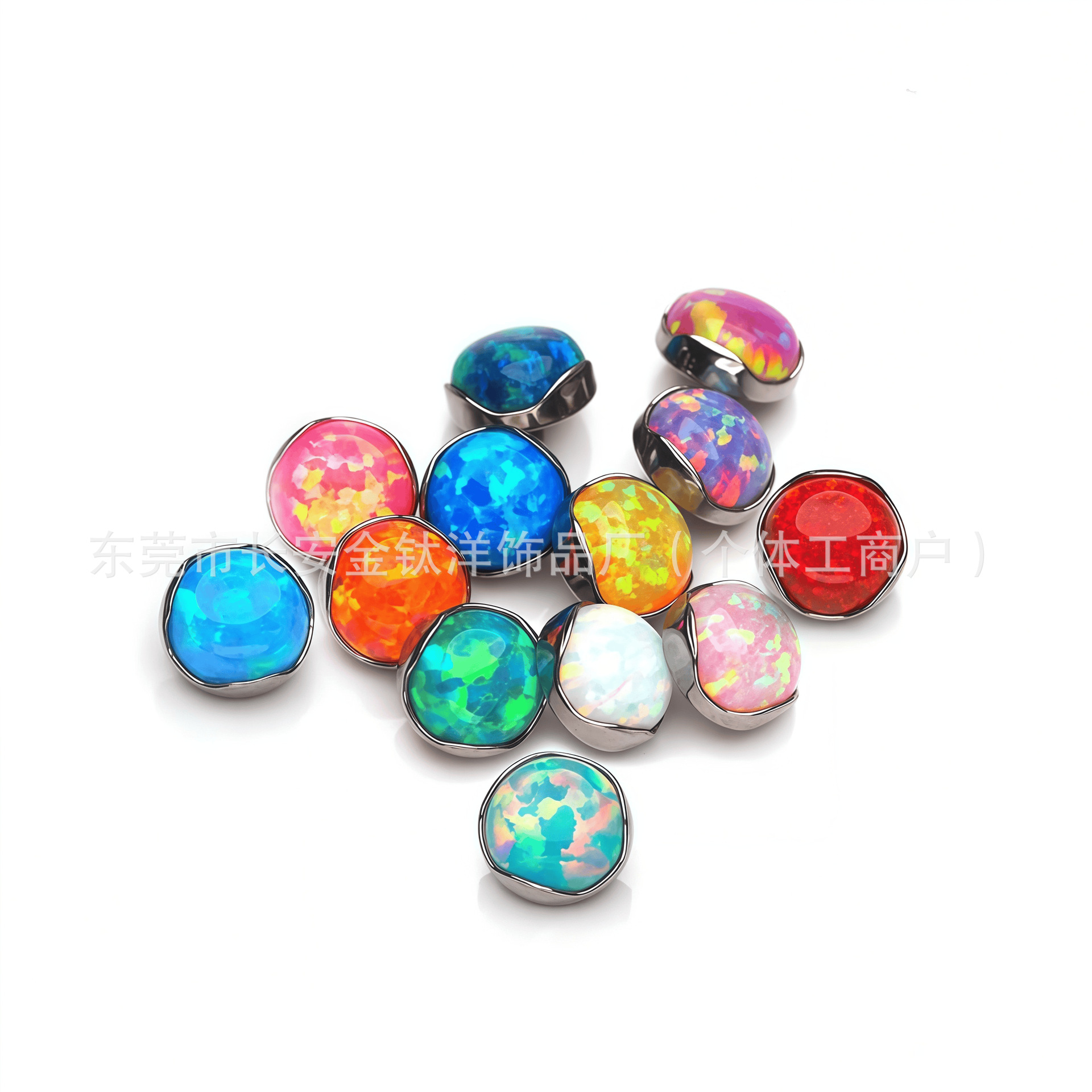 F136 Titanium Wave Edge Labret Stud for Ear, Belly, Lip, Tongue, Umbilical Piercing - G23 Piercing Jewelry - Image 5