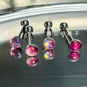 Satan's Kids Shibuya Girl Tongue Spike Spice Girl External Thread Titanium Steel Tongue Ring