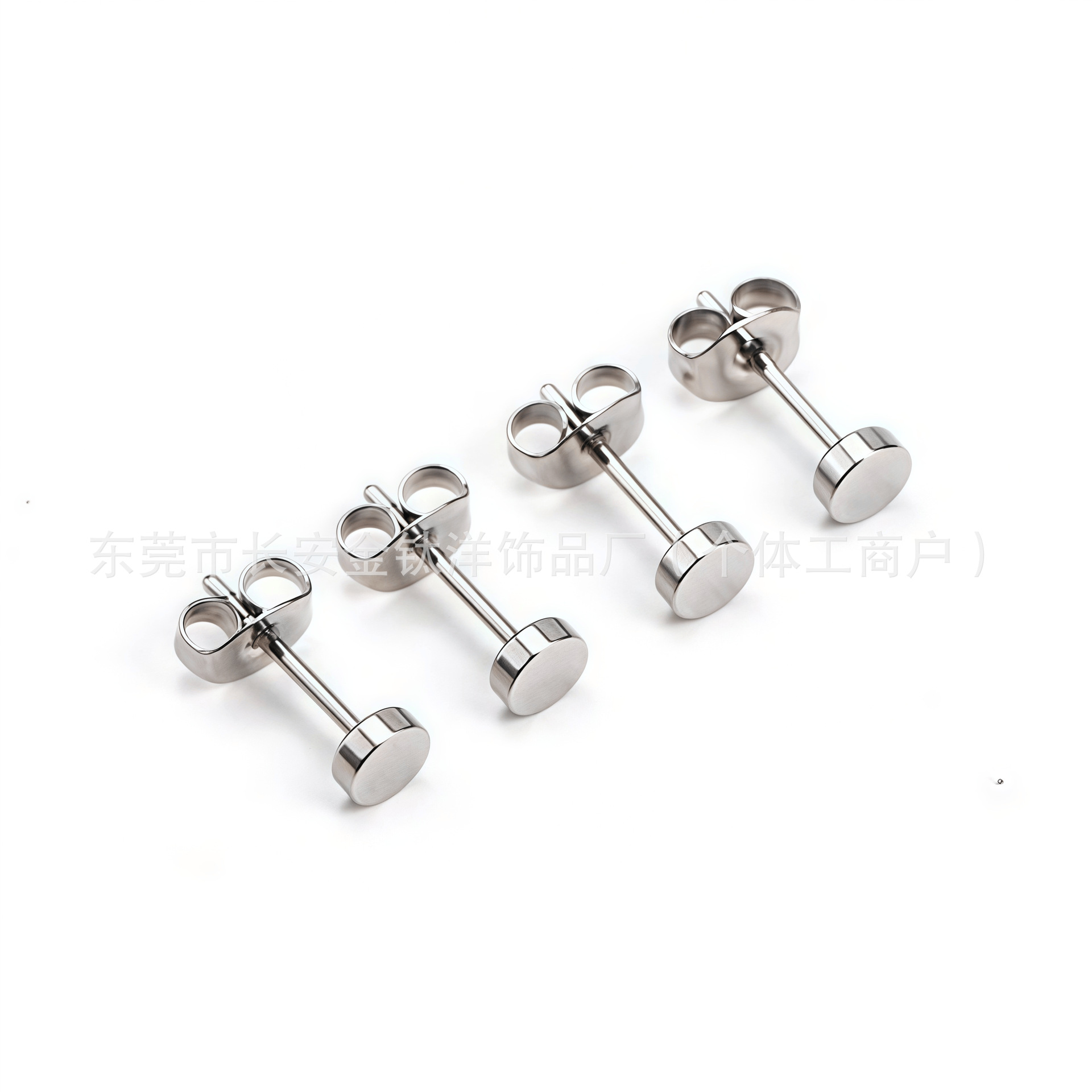 F136 Titanium Round Cake Butterfly Ear Stud Cartilage Piercing Jewelry - Image 4