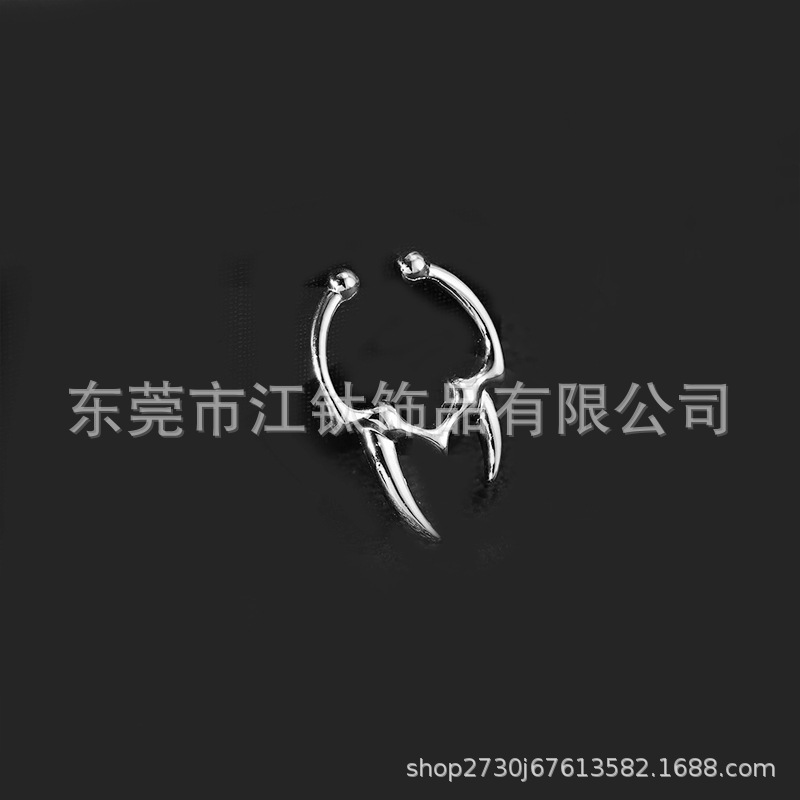 G23 Titanium Nose Clip Fangs Ring Triangle Non-Pierced Nose Ring Hoop Body Jewelry - Image 4