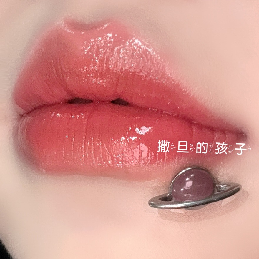 Satan's Child Flight Diary Lip Nail Titanium Steel Opal Flash Spice Nail Lip Ring Ear Bone Nail - Image 3