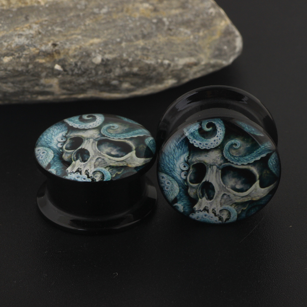 Octopus Geometric Ear Plug Tunnels 6mm-16mm, Stainless Steel Auricle Ear Expansion Piercing Jewelry - Image 5