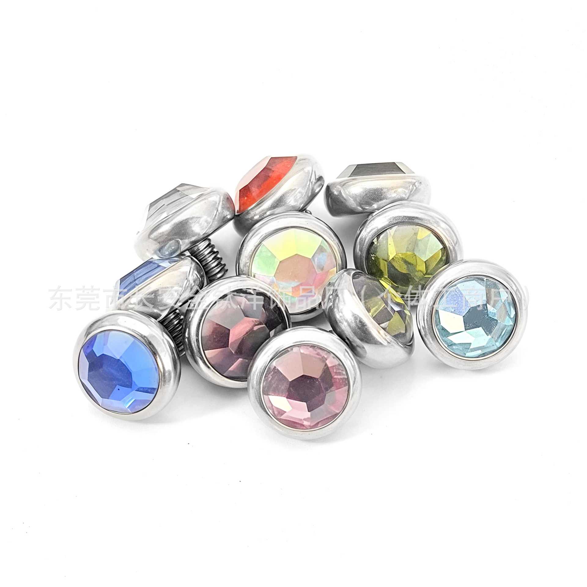 F136 Titanium Edged Czech Diamond Bone Nail Lip Tongue Nose Ear Piercing Jewelry - 5mm M1.2 - Image 5