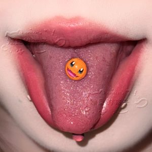 Satan's Child Pokemon Charmander Tongue Nail Drinkable Cute Piercing Jewelry New 2025 Summer 316L Surgical Steel