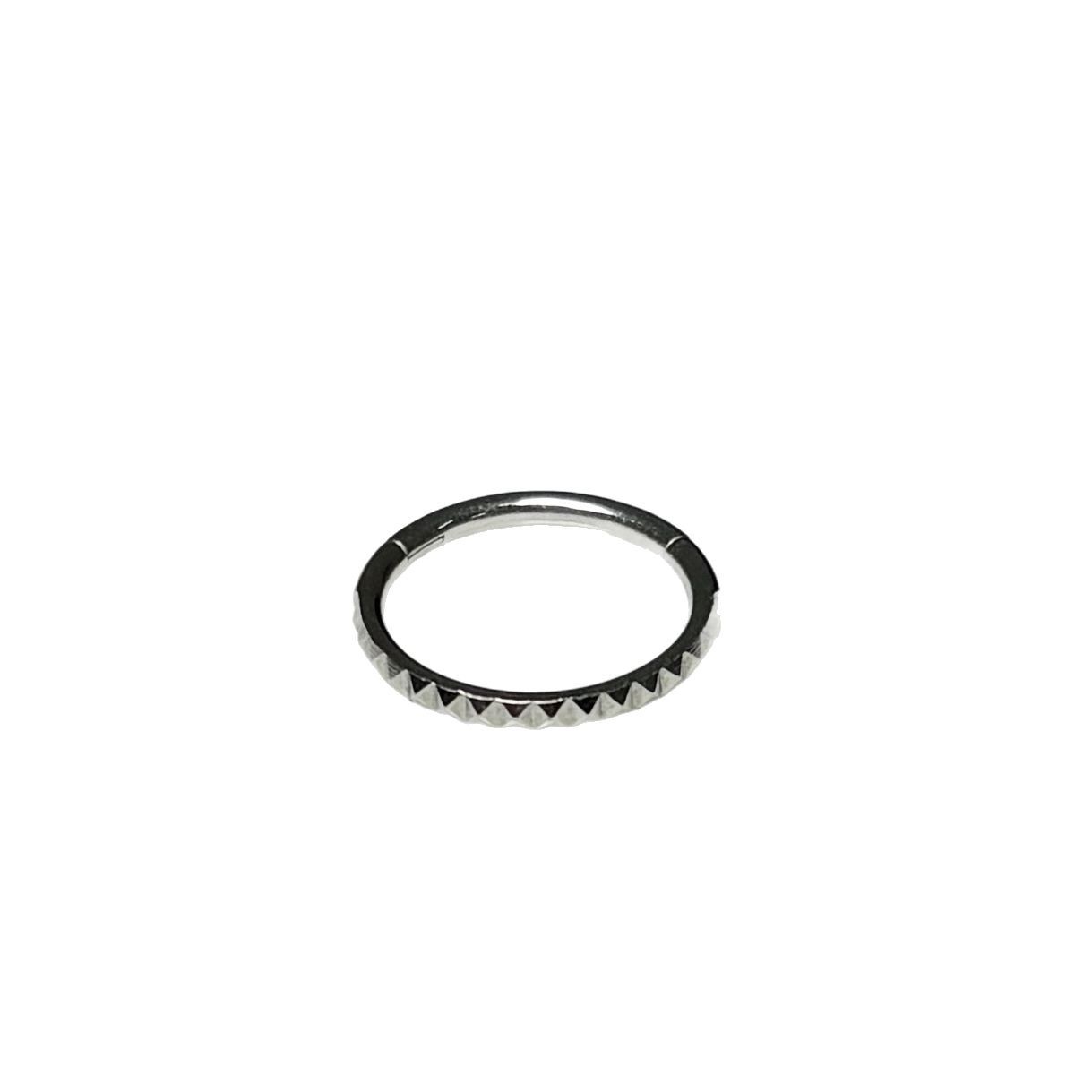 Diamond Wave Seamless Lip Ring 12mm 1.2mm 316L Surgical Steel Closed Hoop Piercing Jewelry for Women Men - Image 5