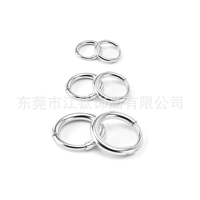 F136 Titanium Earring 16G 0.8mm Earring Nose Ring G23 Titanium Alloy Body Piercing Jewelry Earbone Earrings - Image 3