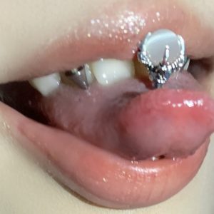 Satan's Child Inspired Muse Tongue Spike Dragon Claw Tongue Ring 12mm 1.6mm Tongue Barbell Piercing Jewelry