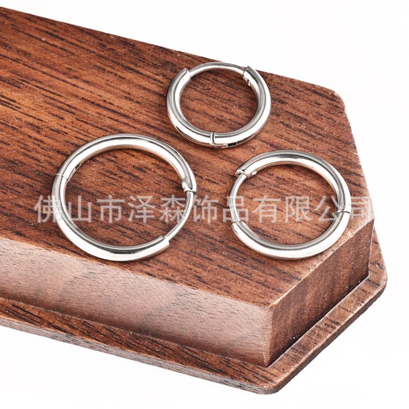 Hand-Polished F136 Titanium Alloy Earrings, Plain Lip Rings, G23 Titanium Tongue Rings, Body Piercing Jewelry - Image 4