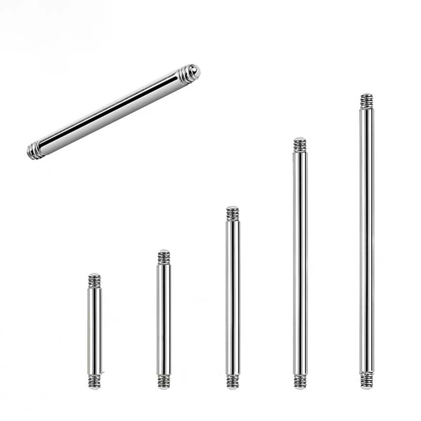 F136 Titanium Earring Internal Thread Double-Ended Straight Rod Ear Bridge Bar G23 Titanium Alloy Tongue Nail Rod DIY Piercing Jewelry - Image 4