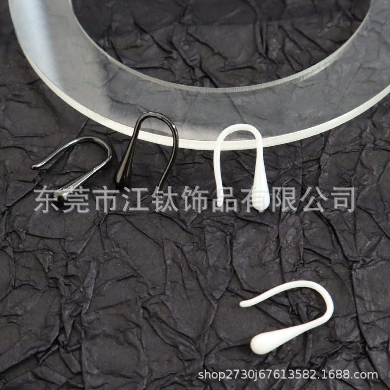Bio-Ceramic Ear Studs All-Ceramic Ear Pin Anti-Blocking Earrings Body Piercing Jewelry - Image 2