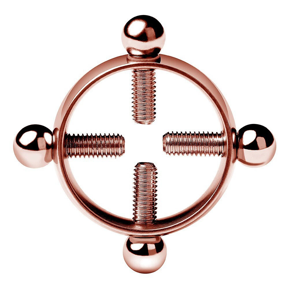 Rose Gold Adjustable Non-Pierced Stainless Steel Body Jewelry Clamp Ring - Image 2