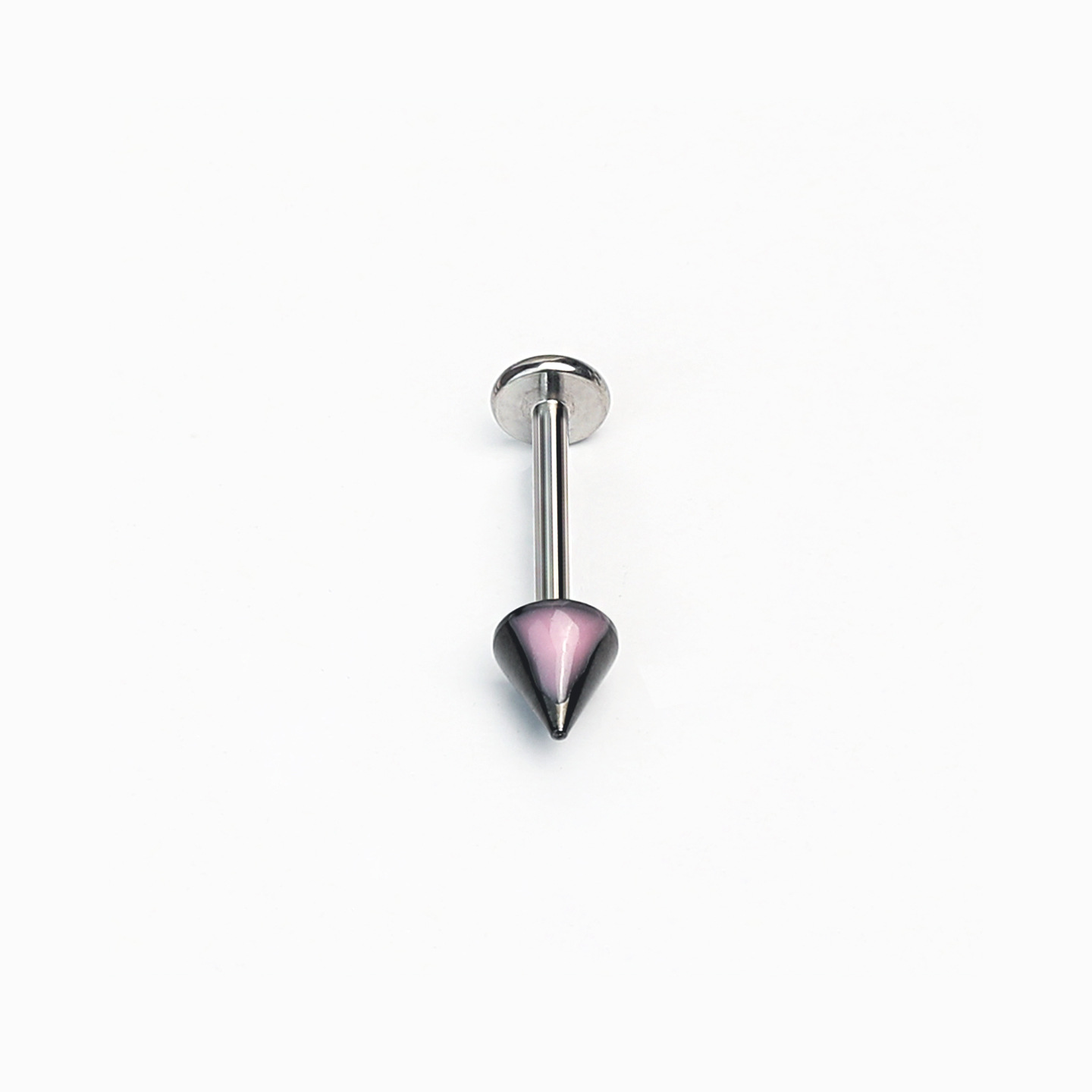 Black Gradient Cat Ear Lip Studs Spicy Girl Sweet Cool 316L Surgical Steel Externally Threaded Lip Piercing Jewelry Export - Image 4