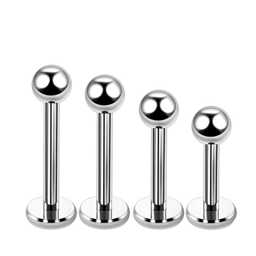 G23 Titanium Inner Teeth Lip Nail 6-14mm Ball Tongue Nail Flat Bottom Rod Earring Nail Titanium Alloy Body Puncture Jewelry - Image 3