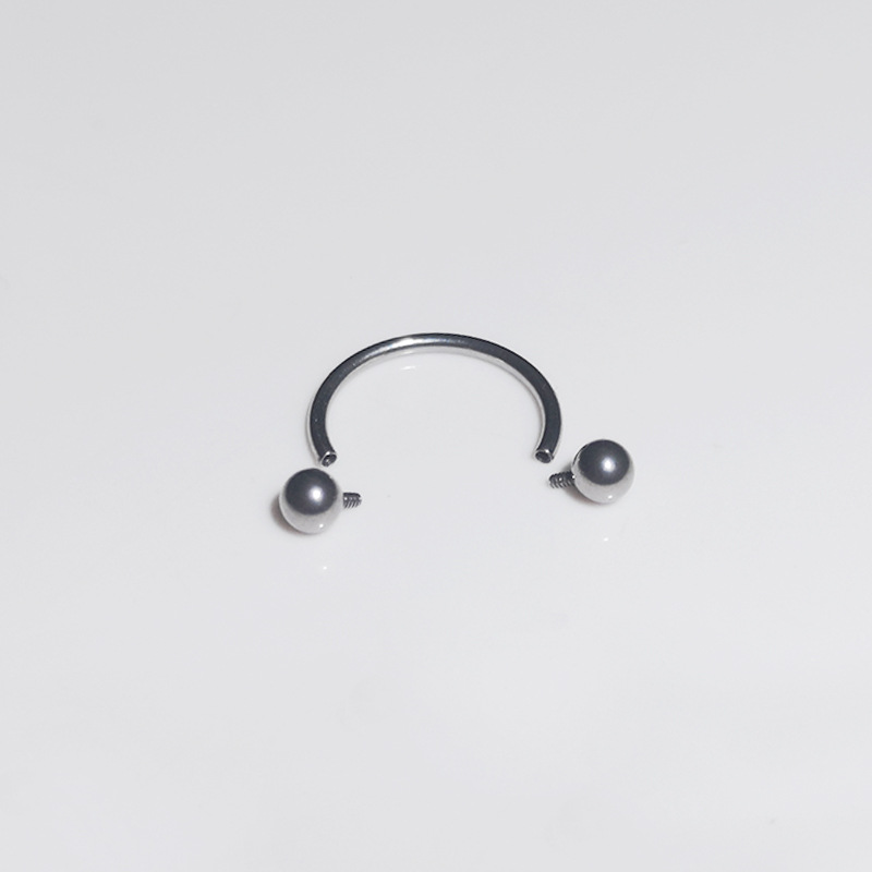 G23 Titanium Nose Ring 18G Internal Thread Ball Nose Stud Body Piercing Jewelry - Image 2