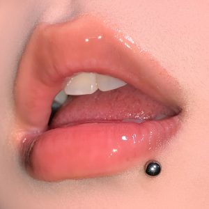 Basic Round Ball Lip Nail External Thread Straight Barbell 16mm 1.6mm 316L Surgical Steel Lip Piercing Jewelry