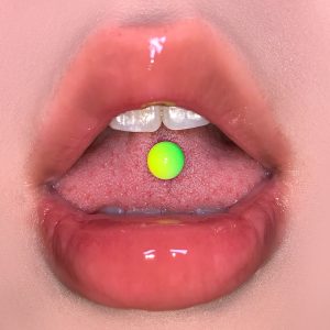 Hot Selling Colorful Acrylic Tongue Nails Double-Ended Color Matching Tongue Piercing Jewelry 316L Surgical Steel
