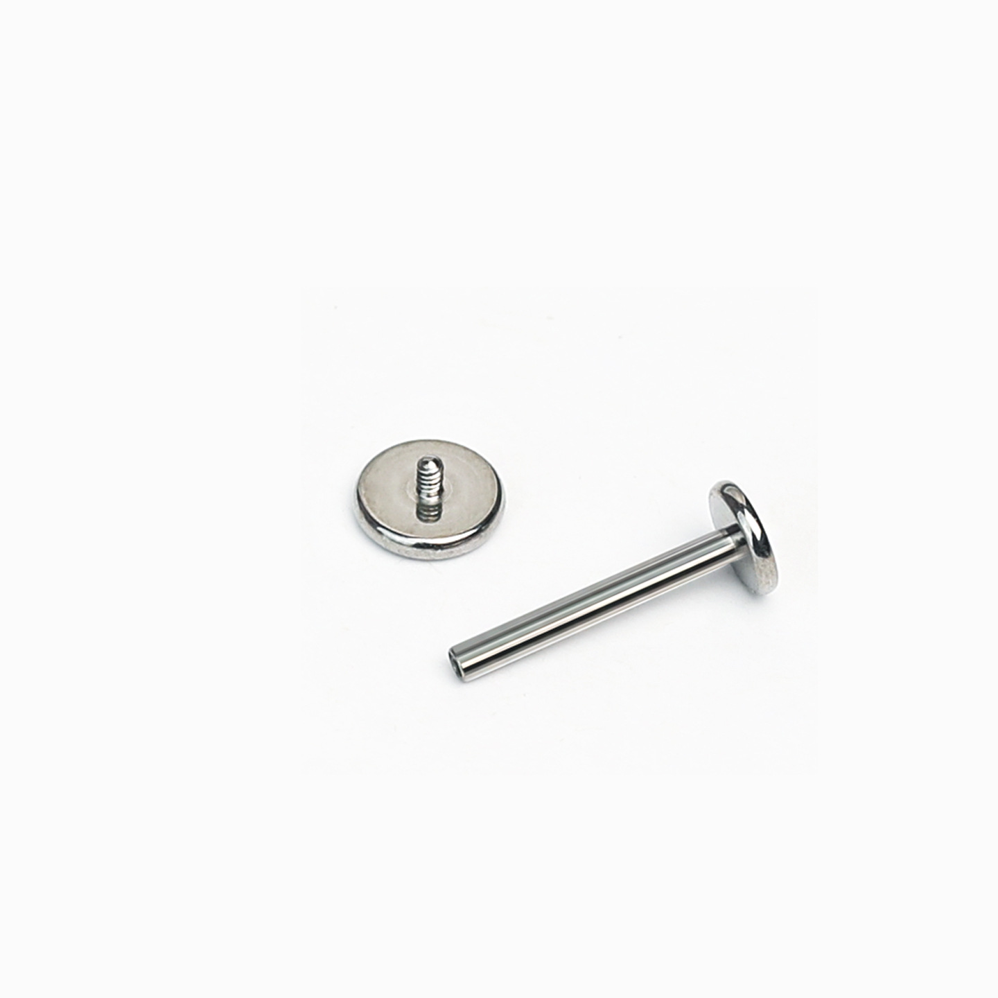 F136 Titanium Flat Lip Stud Labret Internally Threaded 0.9mm Round Disc Head Ear Bone Piercing Jewelry - Image 5