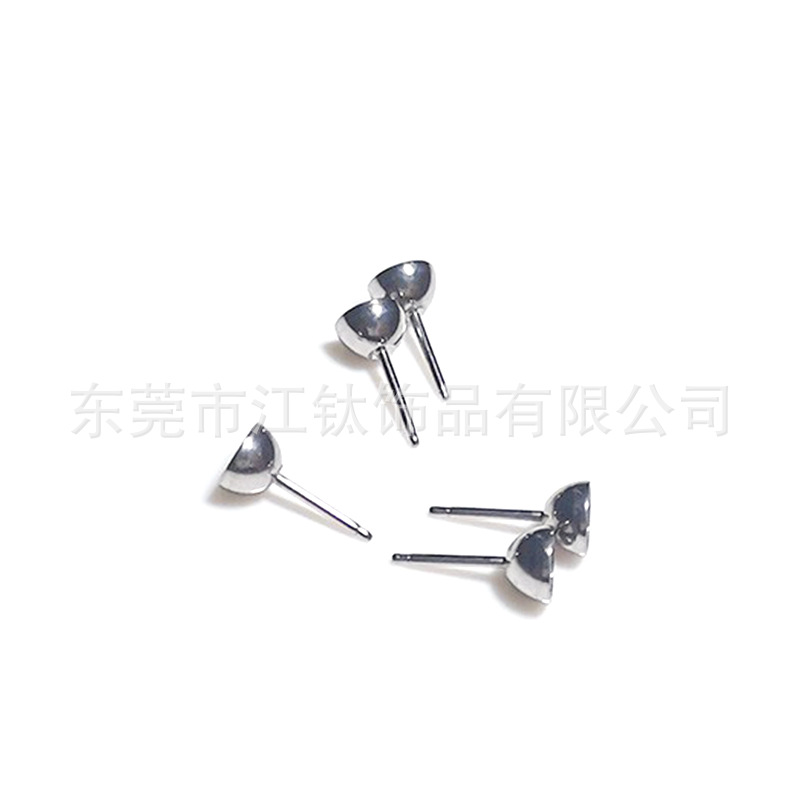 F136 Titanium Internally Threaded Pointed Bottom Cup Holder DIY Nail Sticky Drill G23 Titanium Alloy Body Piercing Cartilage Stud - Image 5