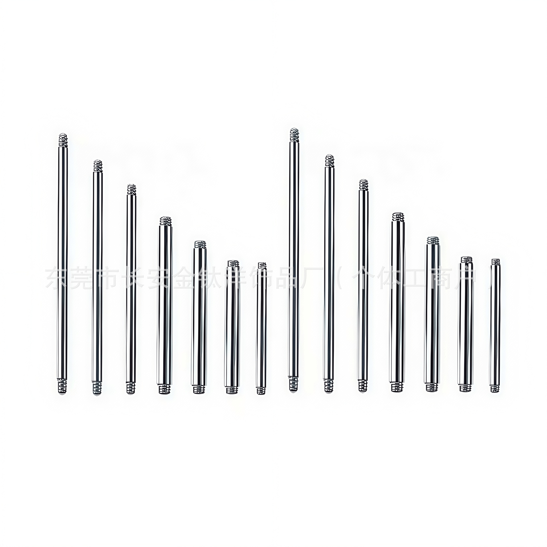 F136 Titanium External Thread Tongue Barbell Straight Rod G23 Titanium Alloy Body Piercing Replacement - Image 3