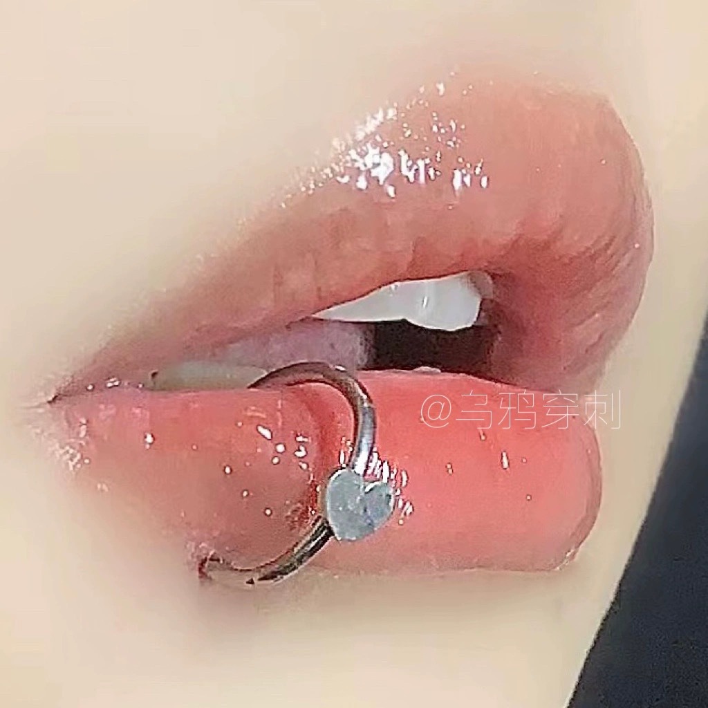 Simple 12mm 16G 316L Surgical Steel Lip Ring Seamless Closed Loop Horseshoe Nail Piercing Jewelry - Image 2