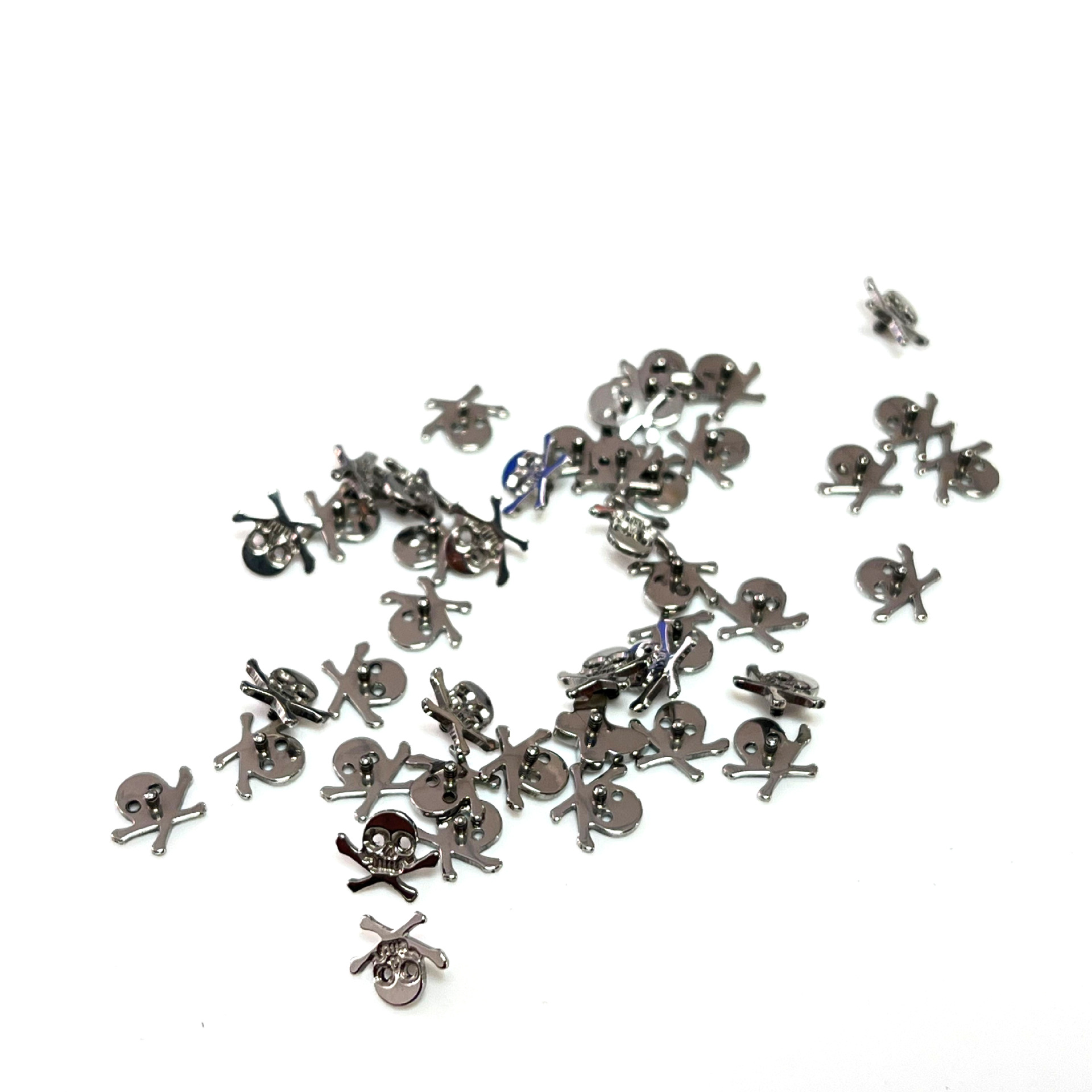 G23 Titanium Skull Head Ear Nail Lip Nail Internal Thread Earring Lip Piercing Jewelry Ghost Head Decoration - Image 4