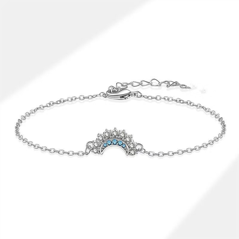 Moon & Sun Zirconium Couple Bracelet, Trendy Fashion Accessories for Anniversary Gift, Gold Color - Image 2