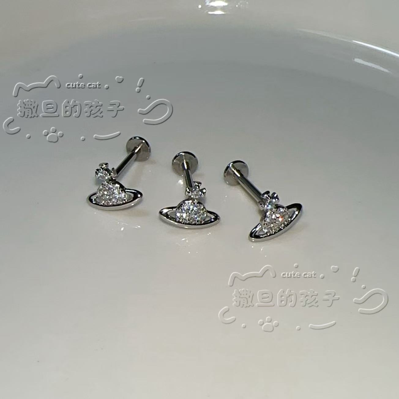 Satan's Child Castle Princess Lip Nail 16G 16mm Titanium Steel Lip Ring Internally Threaded Piercing Jewelry - Image 5