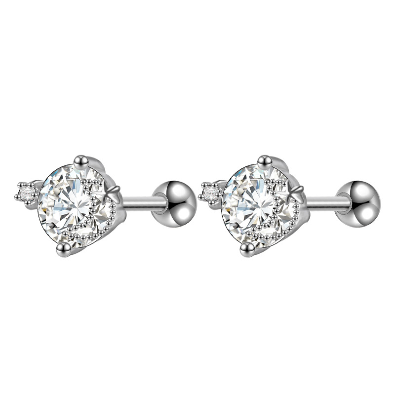 2022 New High-Grade Ear Bone Stud Micro-Set Earrings Ins Internet Celebrity Versatile Exquisite Earrings Wholesale - Image 4