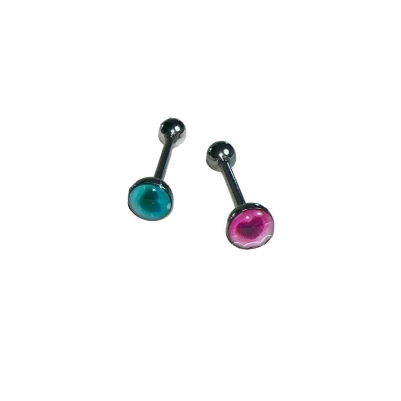 Satan's Child Matte Pink Tongue Barbell 316L Surgical Steel Drinkable Tongue Ring Piercing Jewelry - Image 5