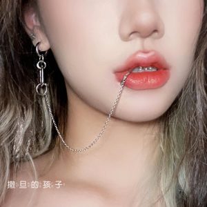 Horseshoe Lip Ring 316L Surgical Steel Seamless Hoop Fake Lip Piercing Jewelry