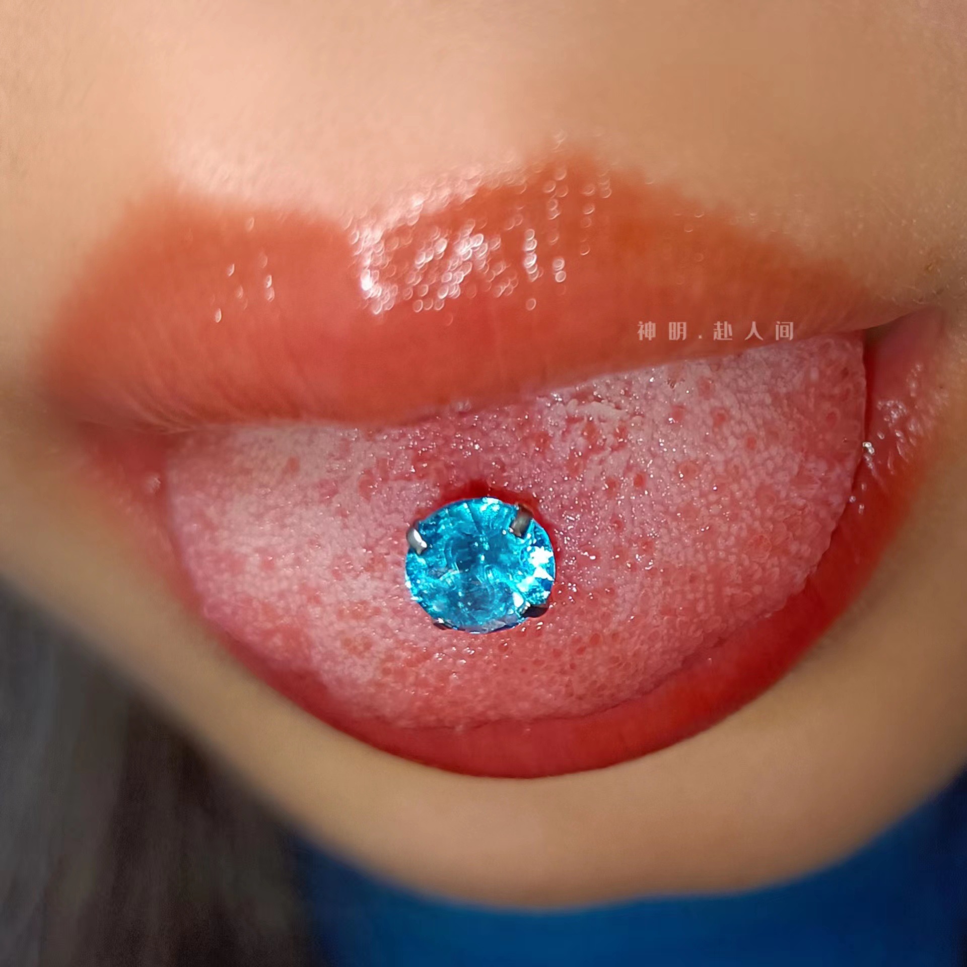 Niche Design Hot Girl Titanium Steel Tongue Ring Barbell 14G 14mm Oral Piercing Jewelry Wholesale - Image 3