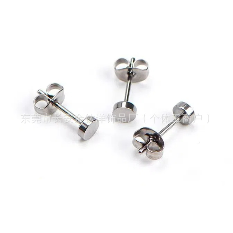 F136 Titanium Round Cake Butterfly Ear Stud Cartilage Piercing Jewelry - Image 3