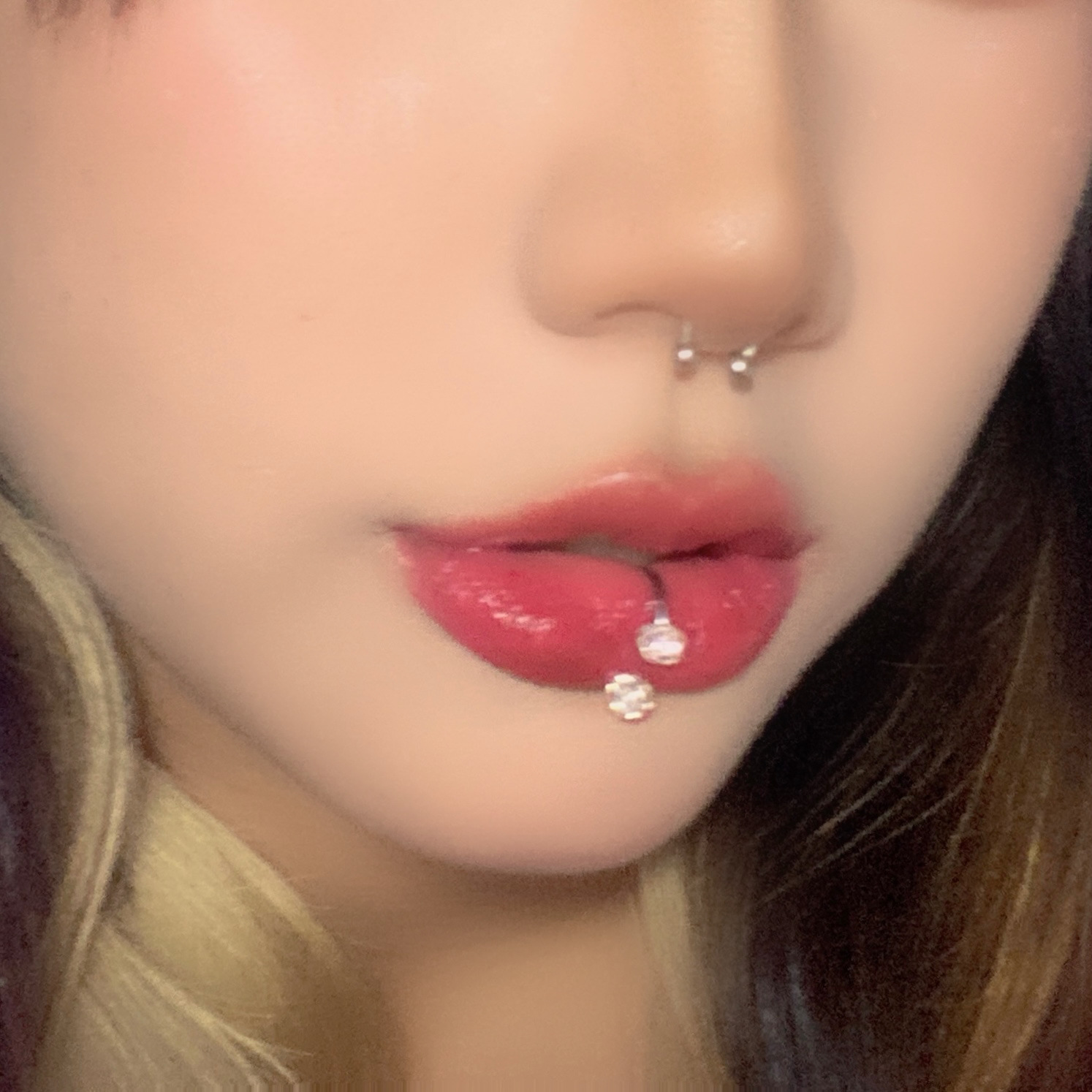 Lip Ring Horseshoe Clicker 316L Surgical Steel 1.2mm 12mm Inner Diameter 4mm Ball External Thread Body Piercing Jewelry - Image 3