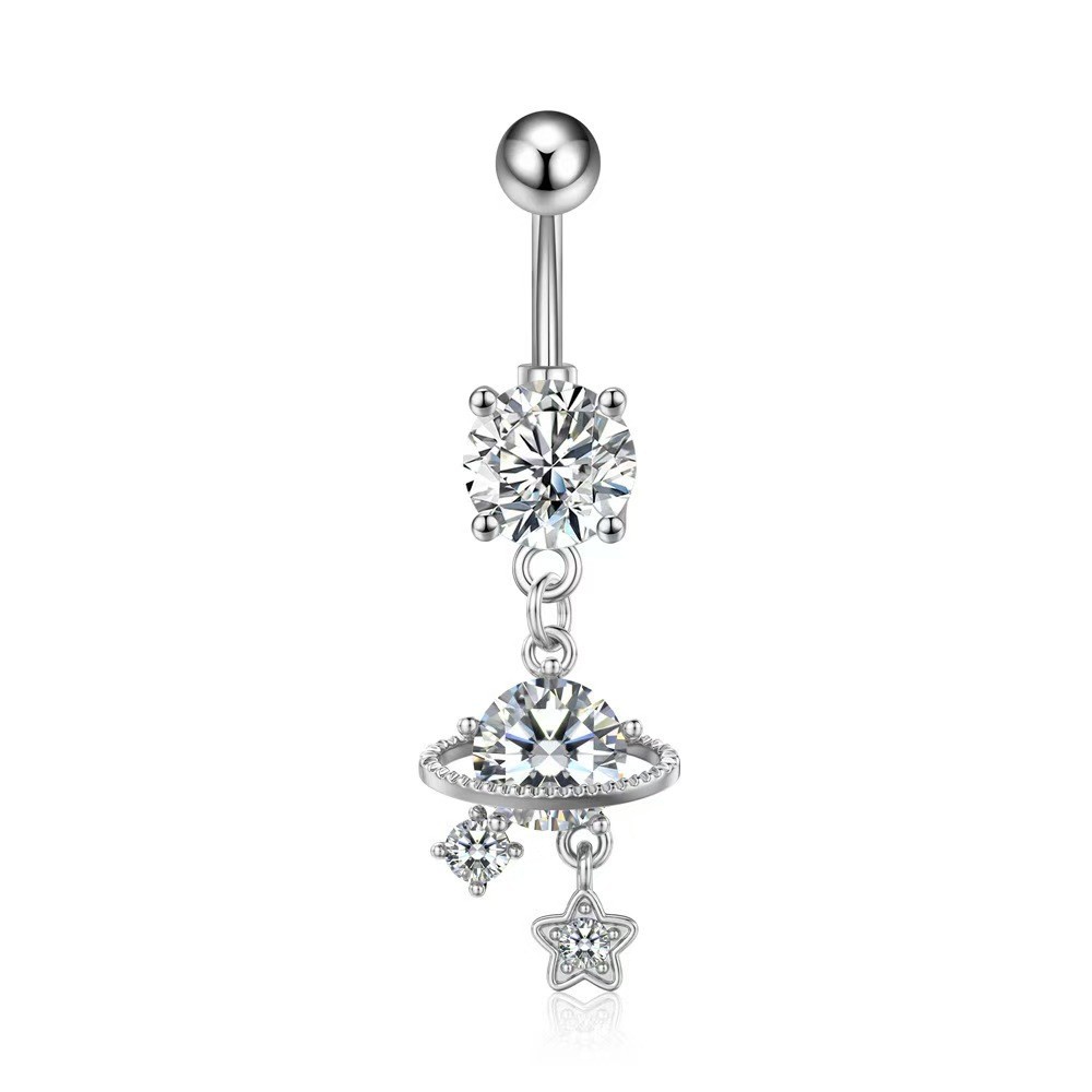 Woodland Flower Belly Button Ring 4 Gold Copper Drop Series Navel Piercing Jewelry Wholesale - Image 5