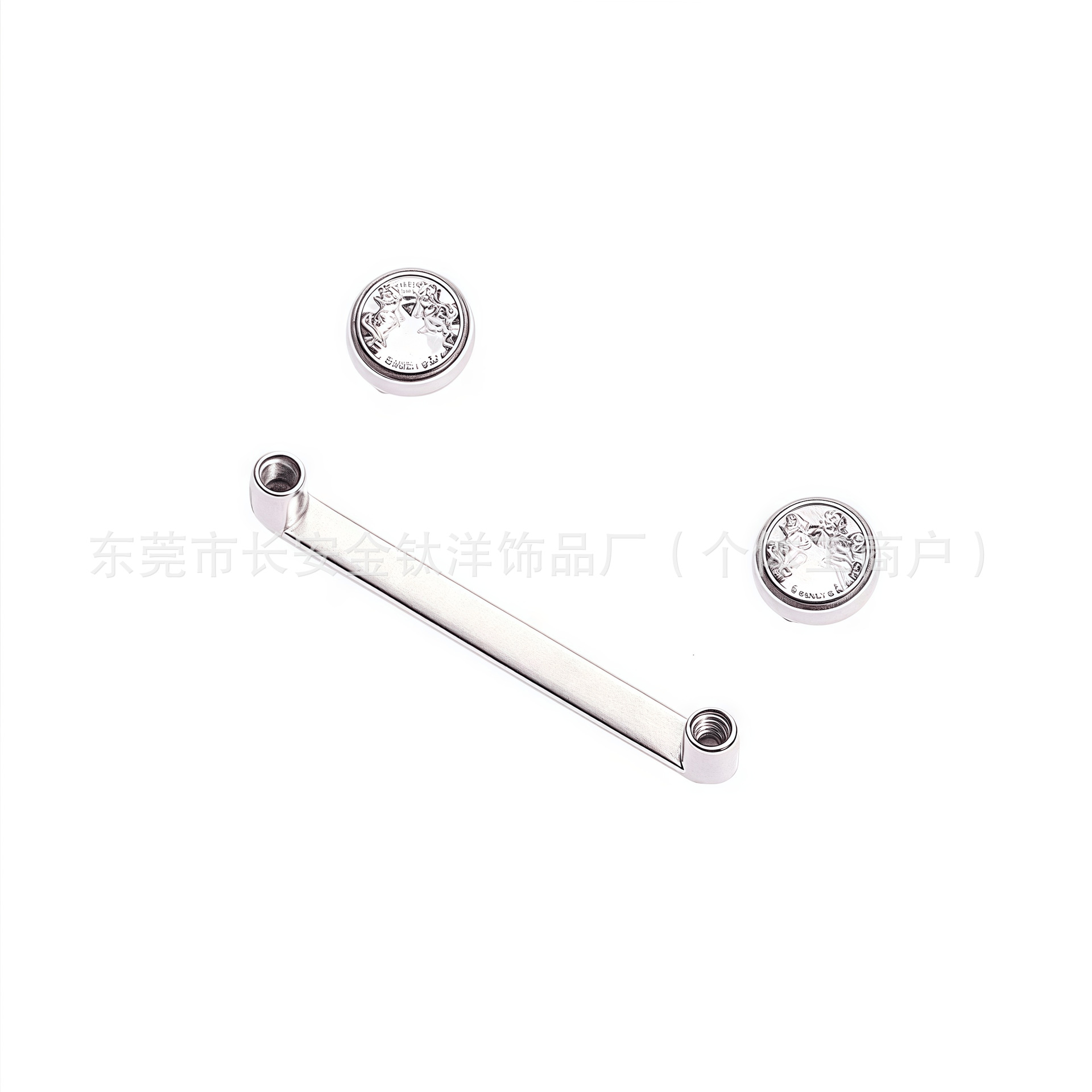 F136 Titanium Internally Threaded Double Head Locking Bone Nail Body Piercing Jewelry 1.6mm x 20mm - Image 3