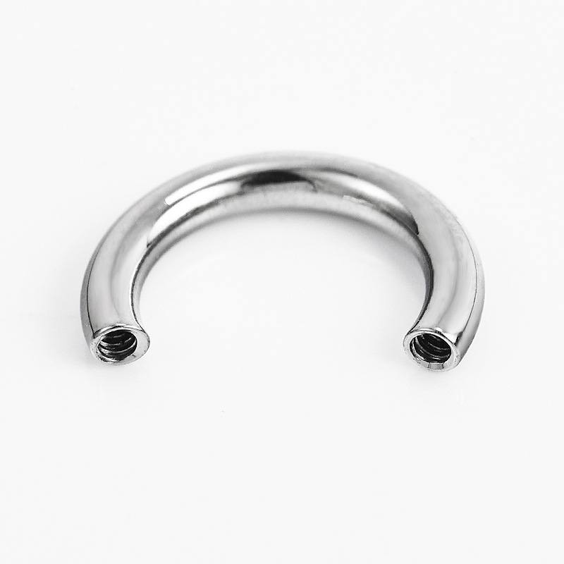 Zesen F136 Titanium Alloy C-Shaped Horseshoe Ring 14G 16G U-Shape Septum Piercing Jewelry - Image 4