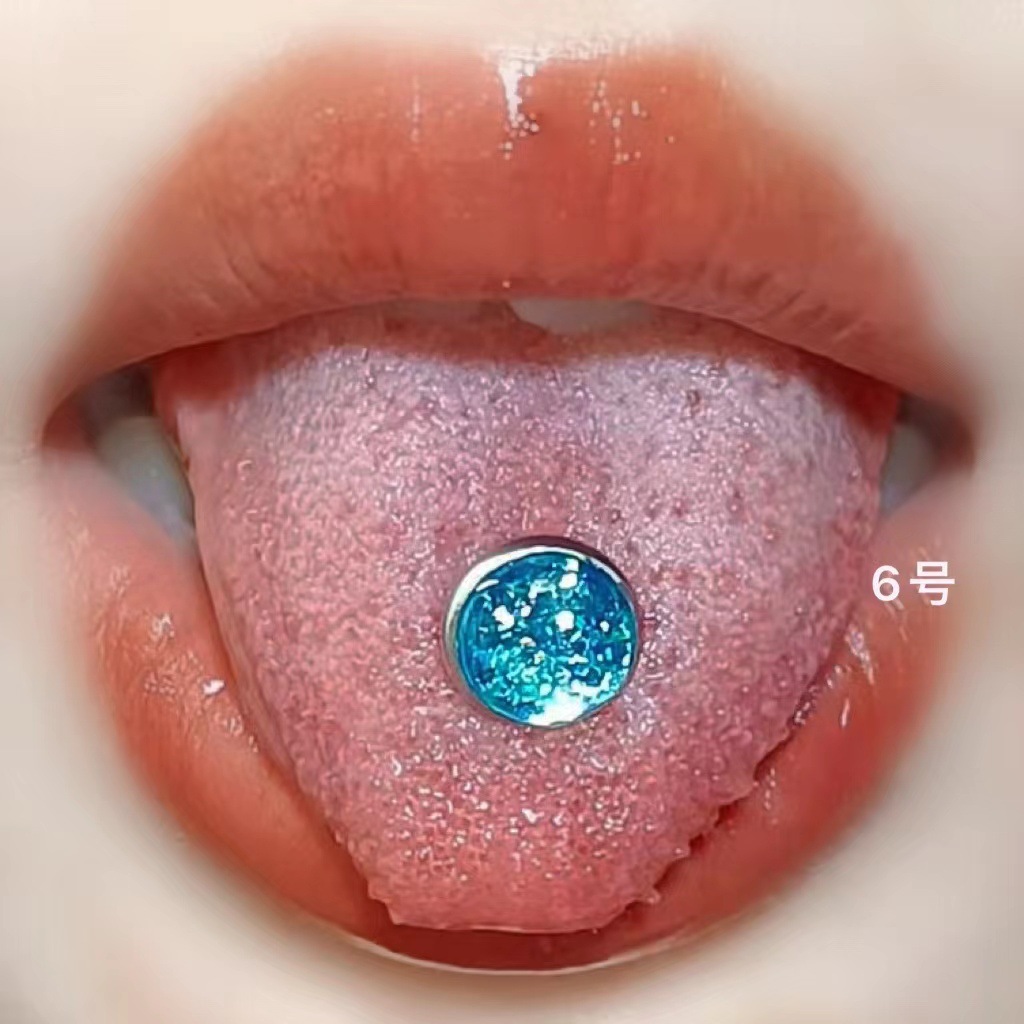 Tongue Piercing Barbell Stainless Steel Externally Threaded Tongue Ring Niche Hot Girl Punk Jewelry Wholesale - Image 2