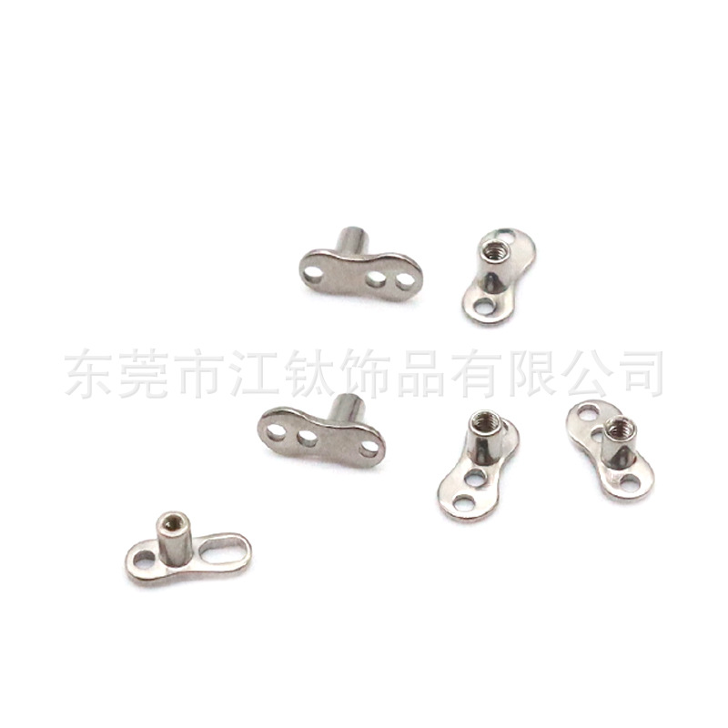 F136 Titanium Buried Bone Nail Subcutaneous Implant Clover Nail G23 Titanium Alloy Ear Cartilage Stud - Image 4