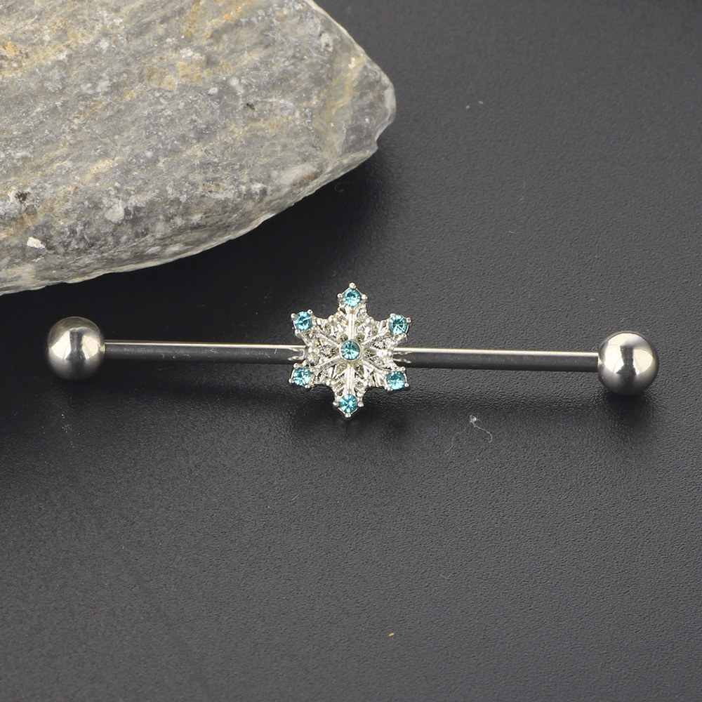 Industrial Barbell Ear Stud 316L Surgical Steel Body Piercing Jewelry Long Rod Cartilage - Image 2